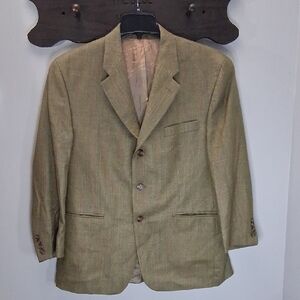 Lauren Ralph Lauren Olive Silk/ Wool Blazer 42S
